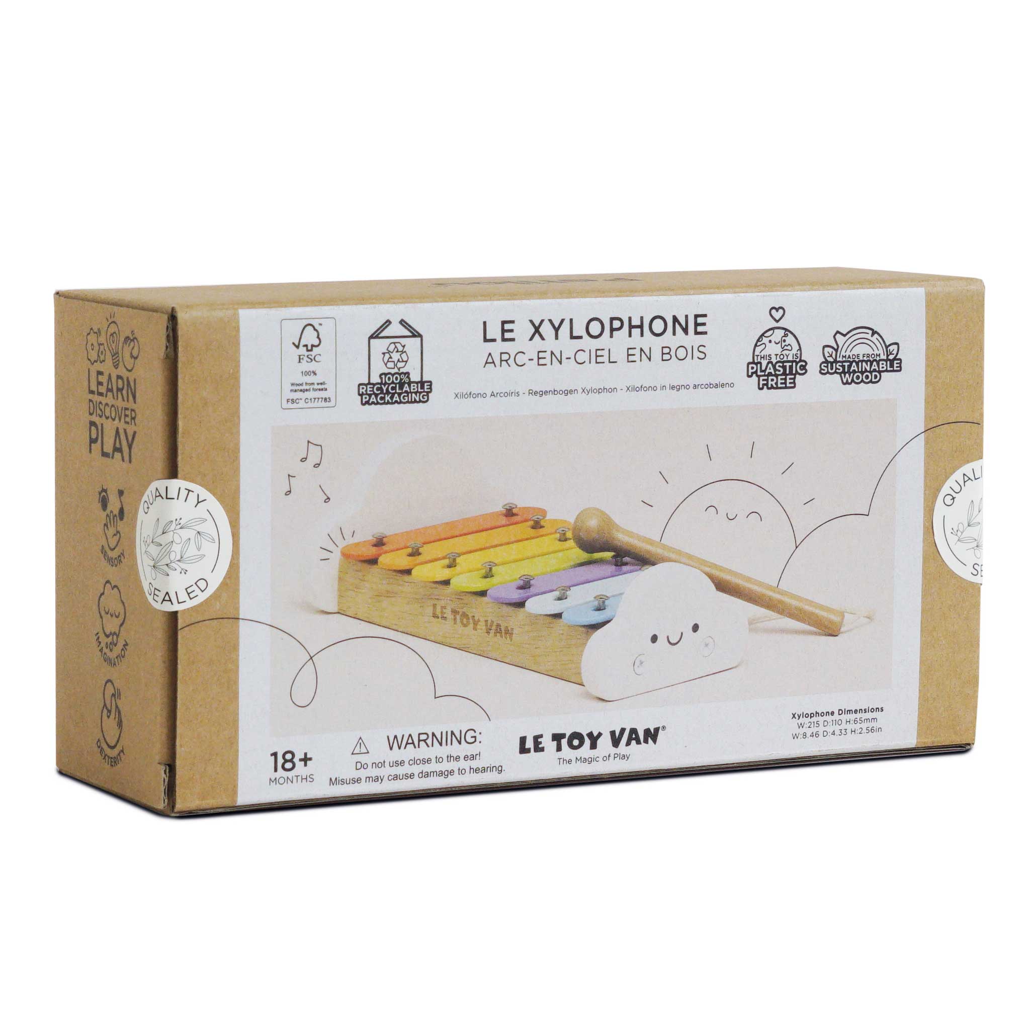Rainbow Wooden Xylophone