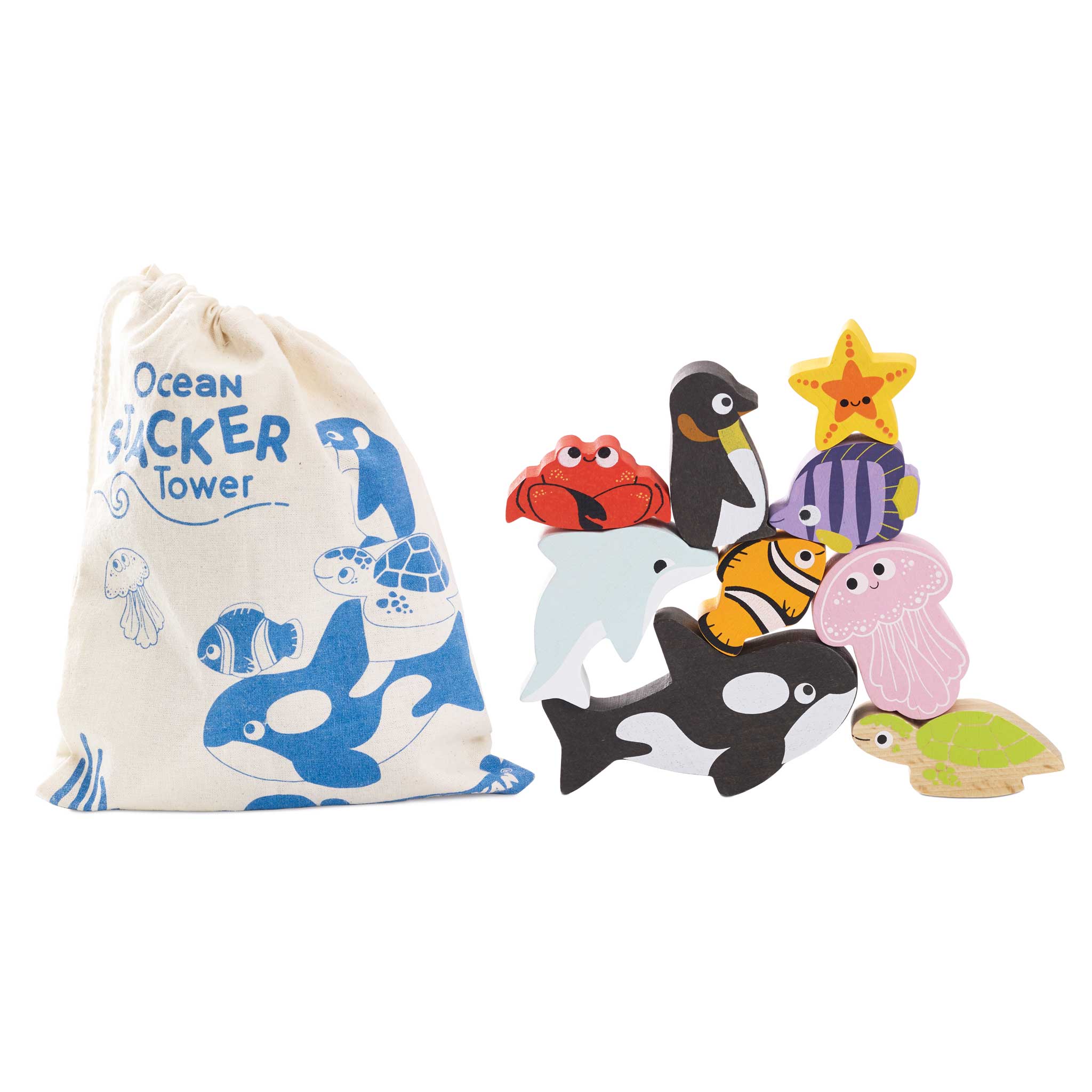 Ocean Life Stacking Animals