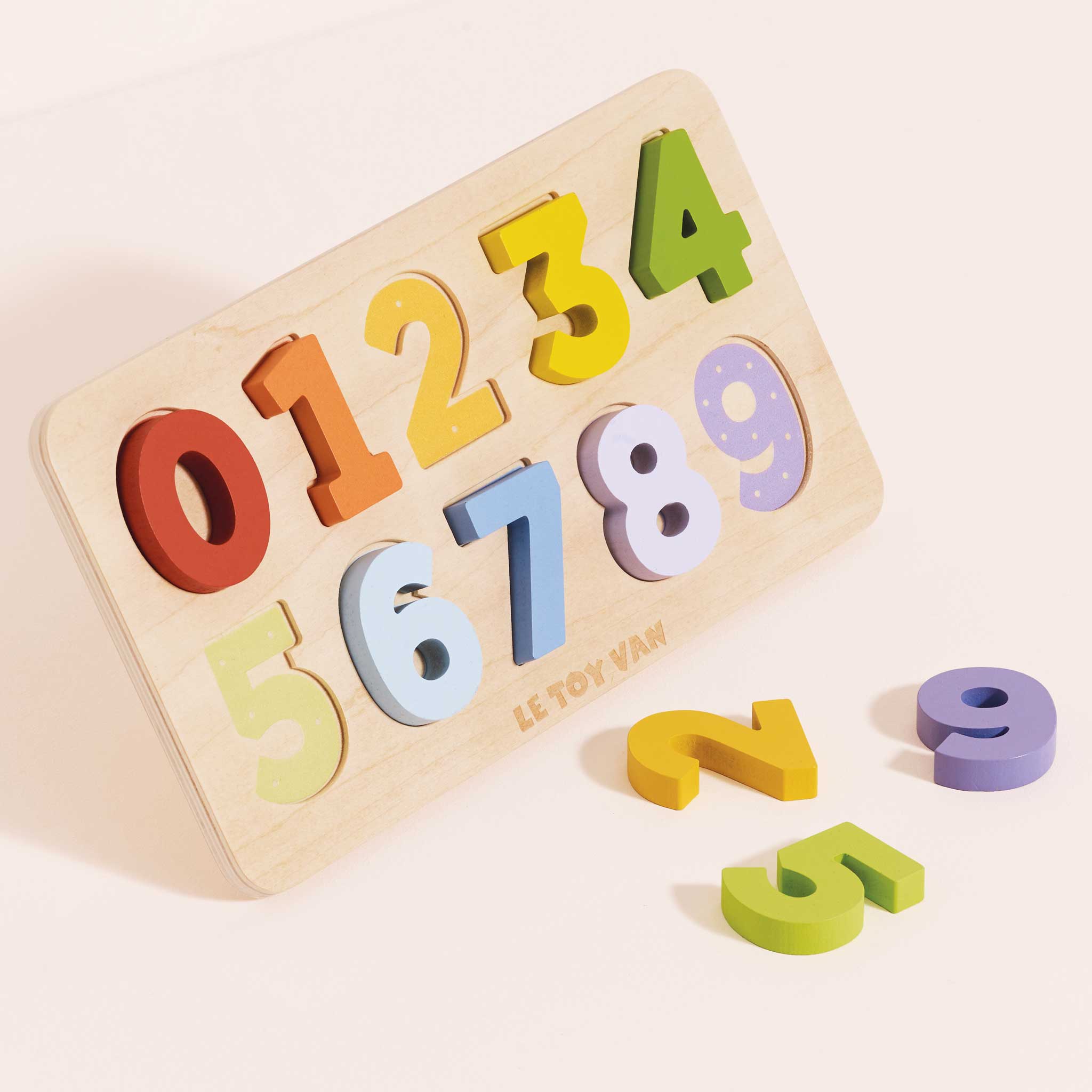 Wooden Numbers Shape Sorter