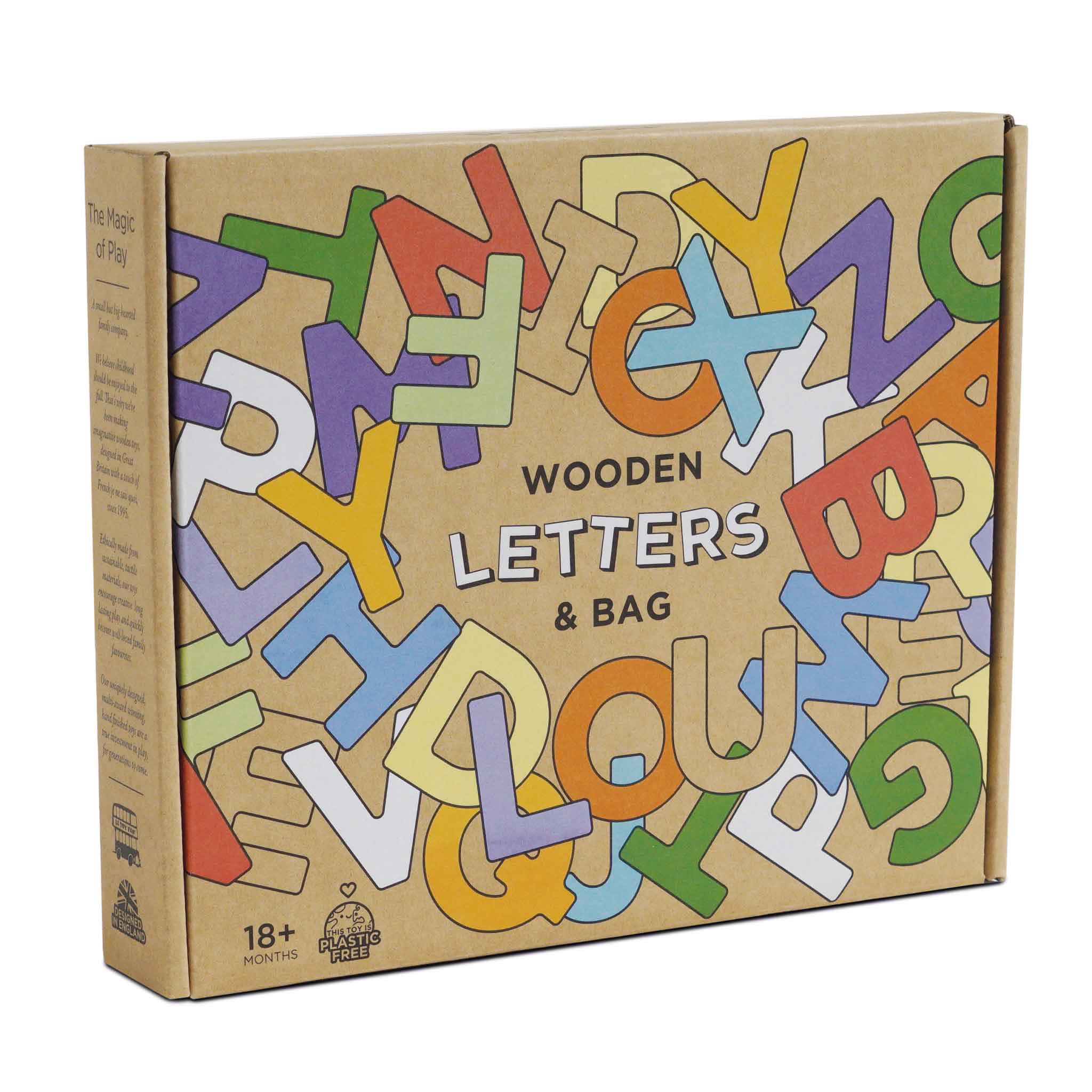 Wooden Alphabet Set & Bag