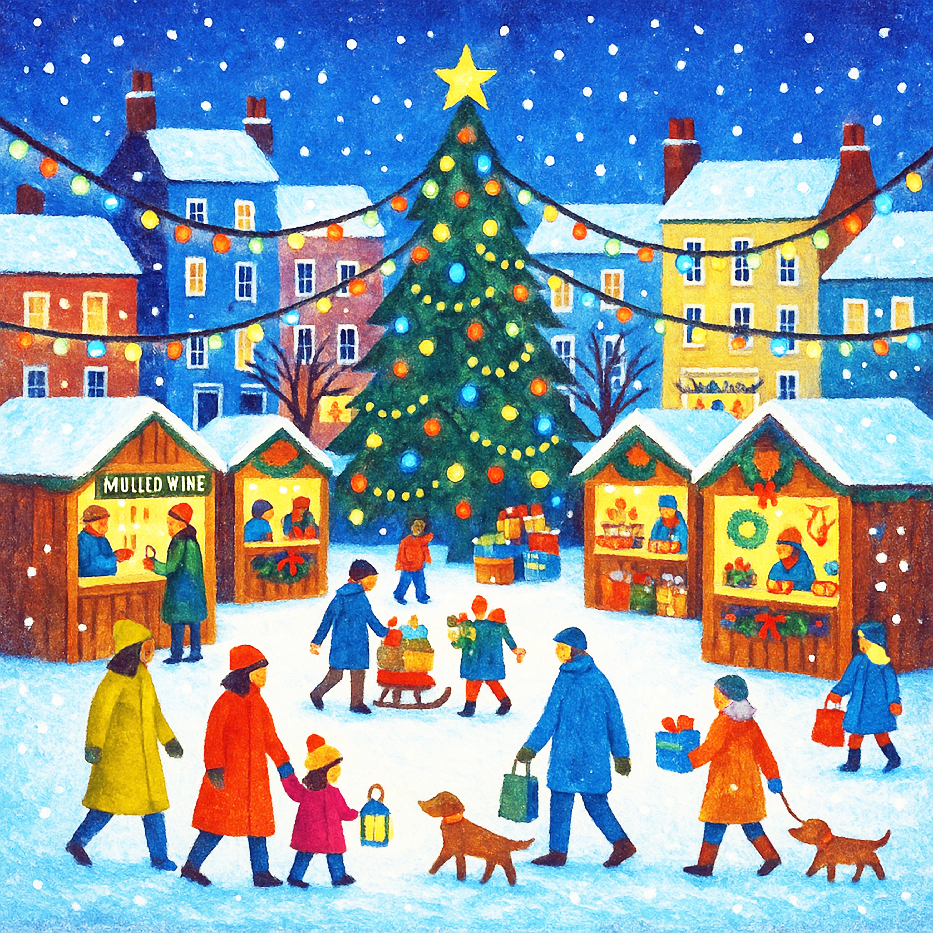 Christmas Fair (pack of 10 cards)