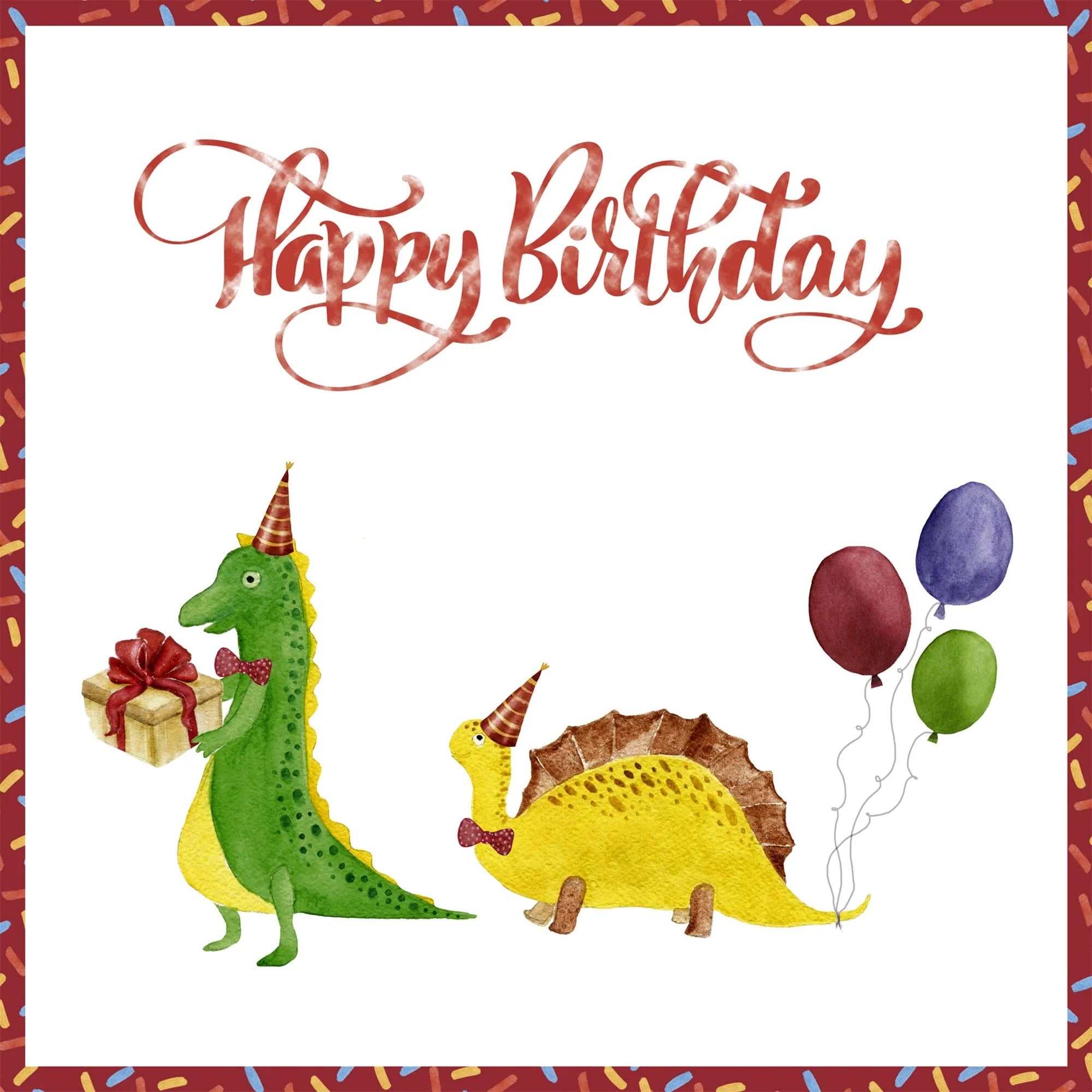 Dinosaur Birthday Parade (pack of 10 cards)