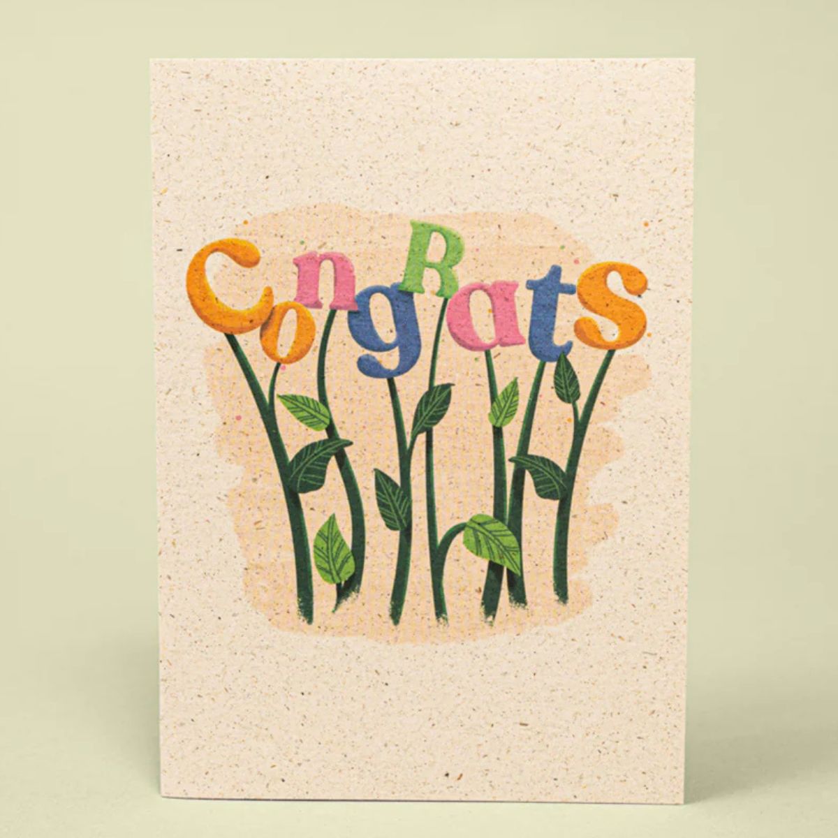 Congrats Grass Paper Card