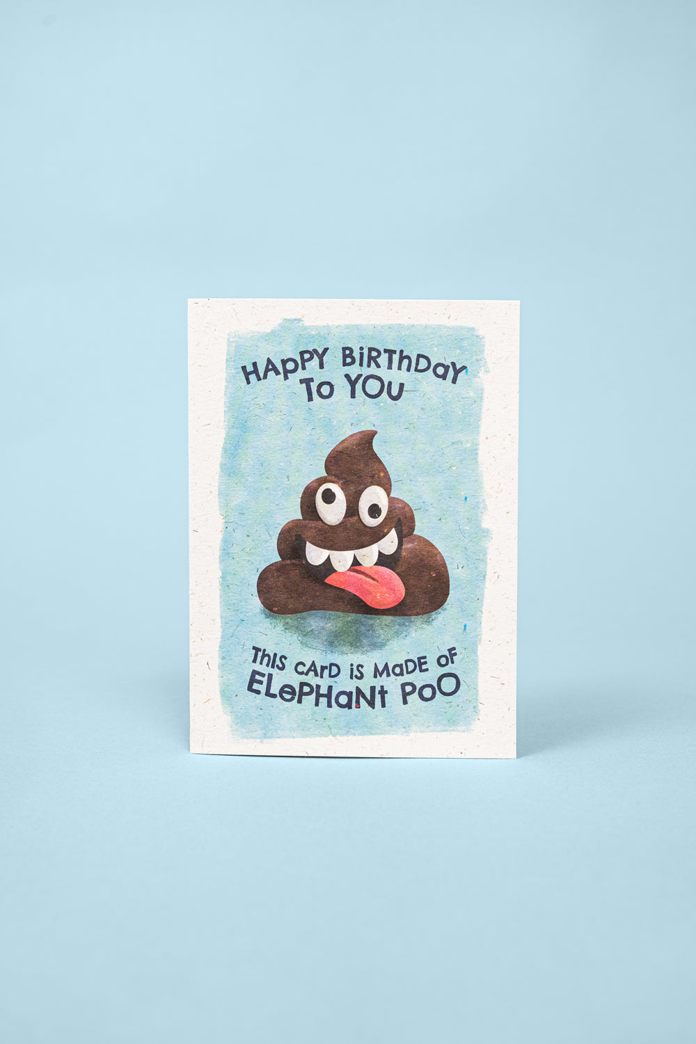 Happy Birthday to You This Card Is Made of Elephant Poo (Recycled cards)