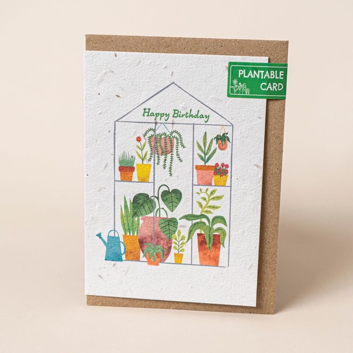 Happy Birthday Greenhouse Plantable Greeting Card