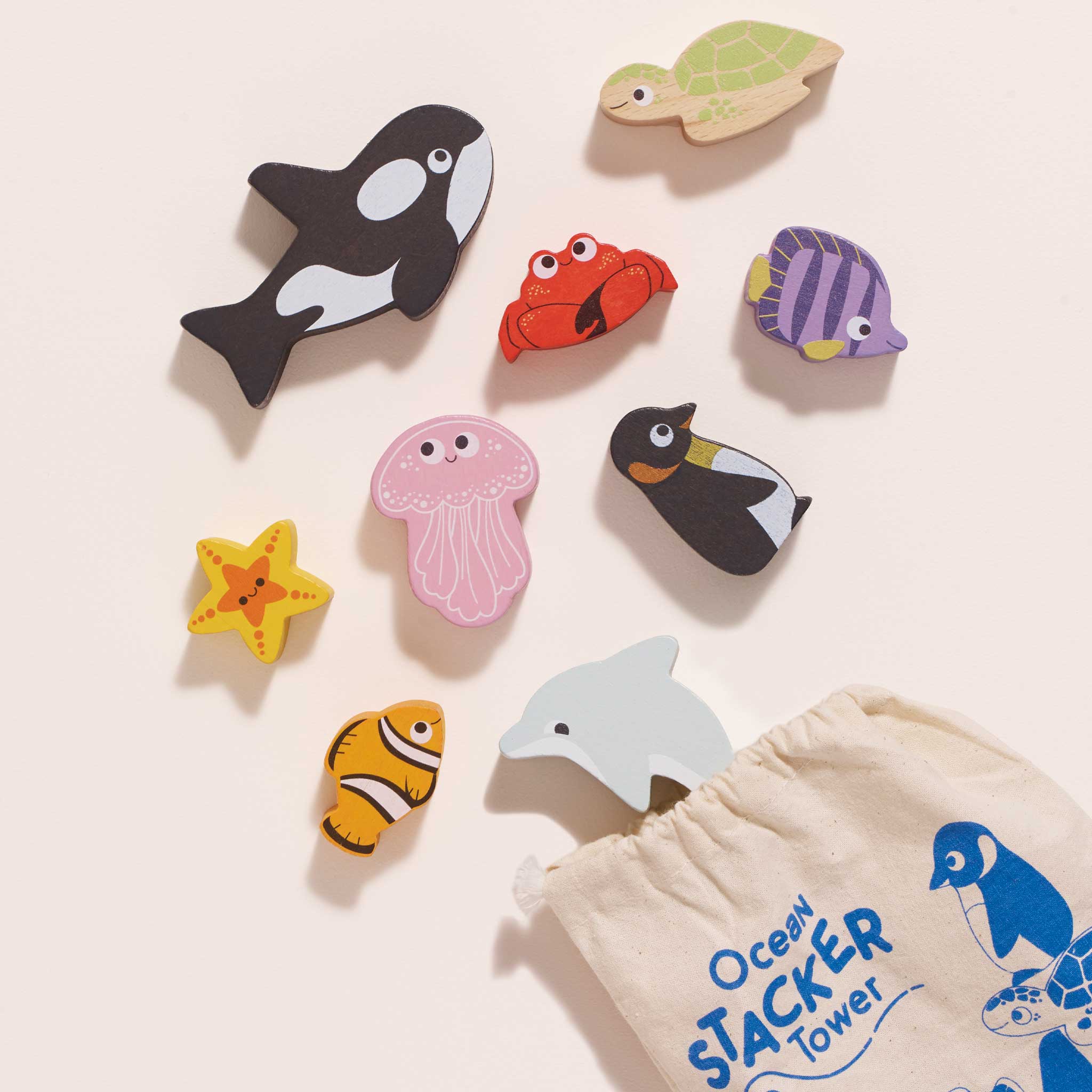 Ocean Life Stacking Animals