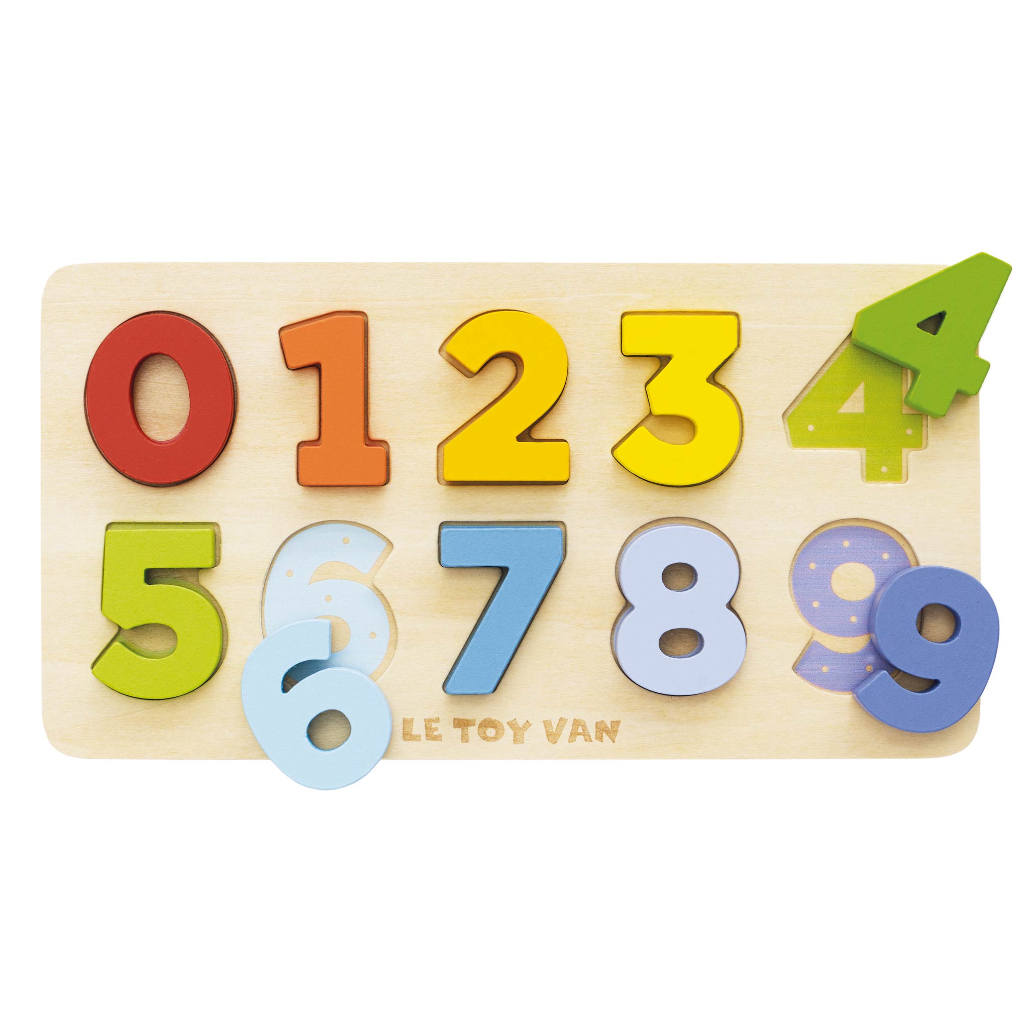 Wooden Numbers Shape Sorter