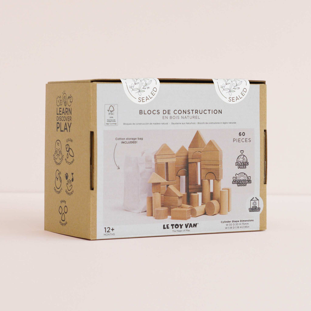 Natural Wooden Building Blocks