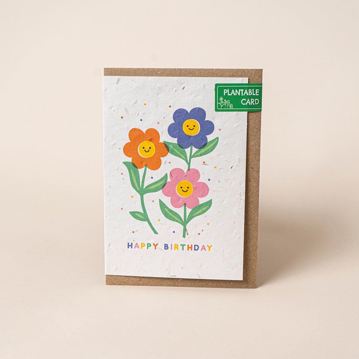 Happy Birthday Smiling Flowers (Wildflower Seed Paper)