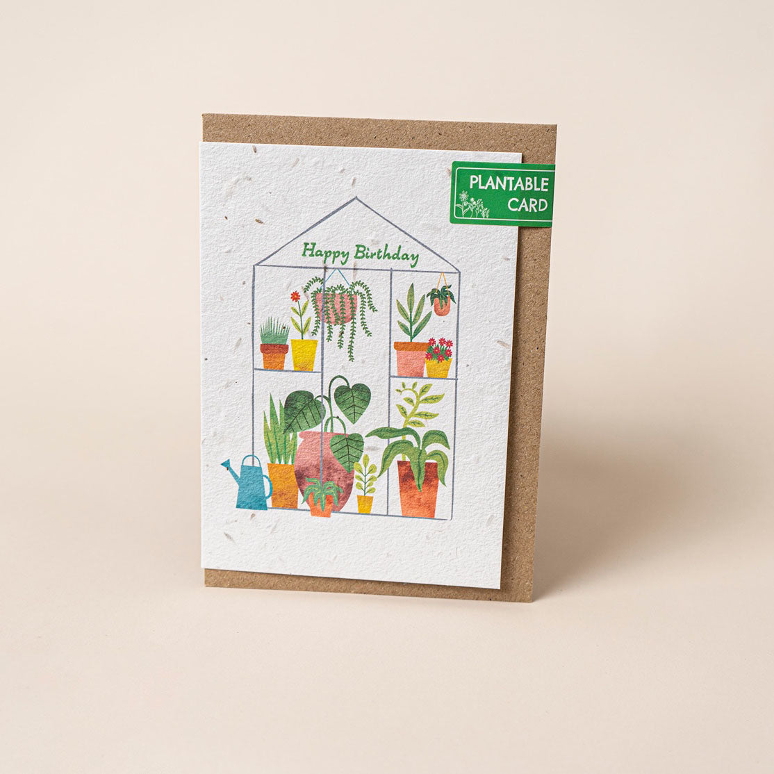 Happy Birthday Greenhouse (Wildflower Seed Paper)