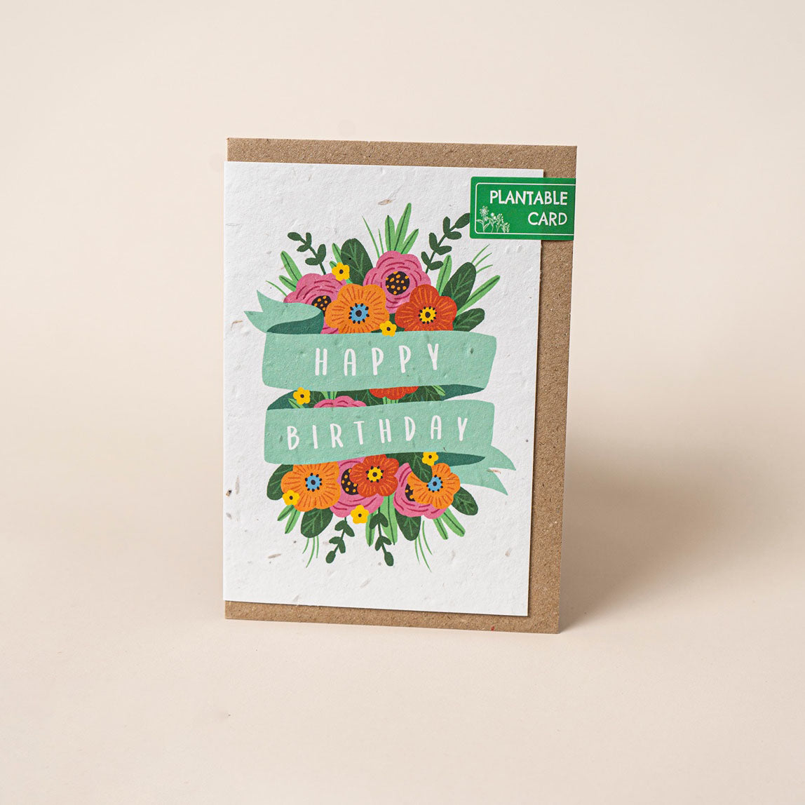 Happy Birthday Ribbon (Wildflower Seed Paper)
