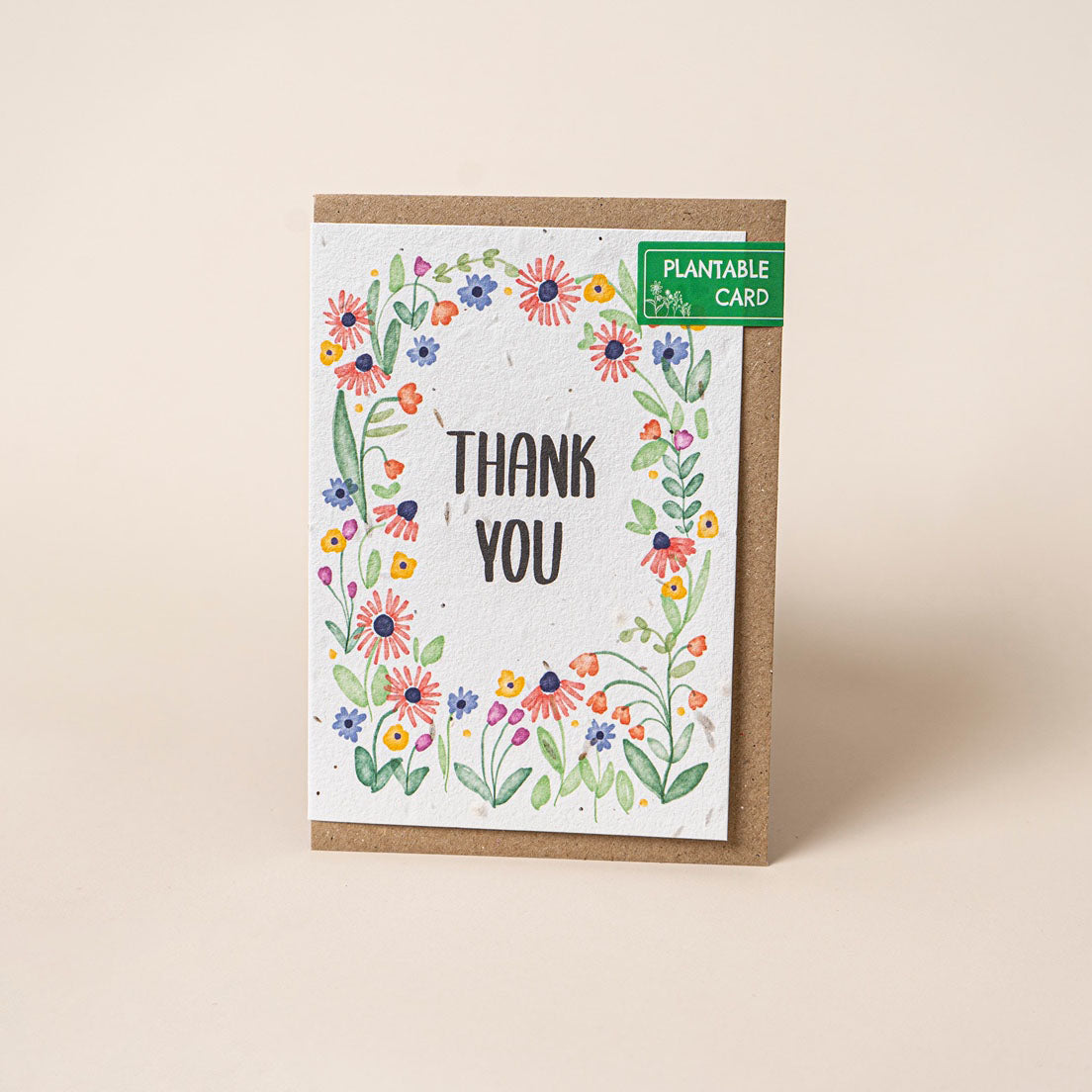 Thank You Greeting Card (Wildflower Seed Paper)
