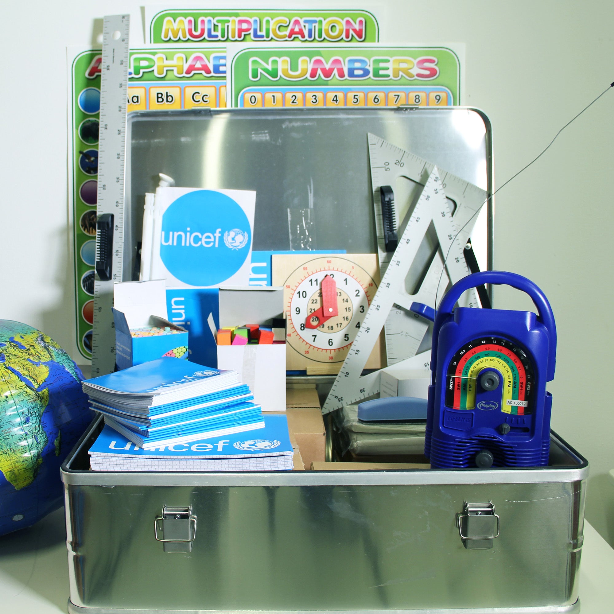 School in a Box - Greeting Card