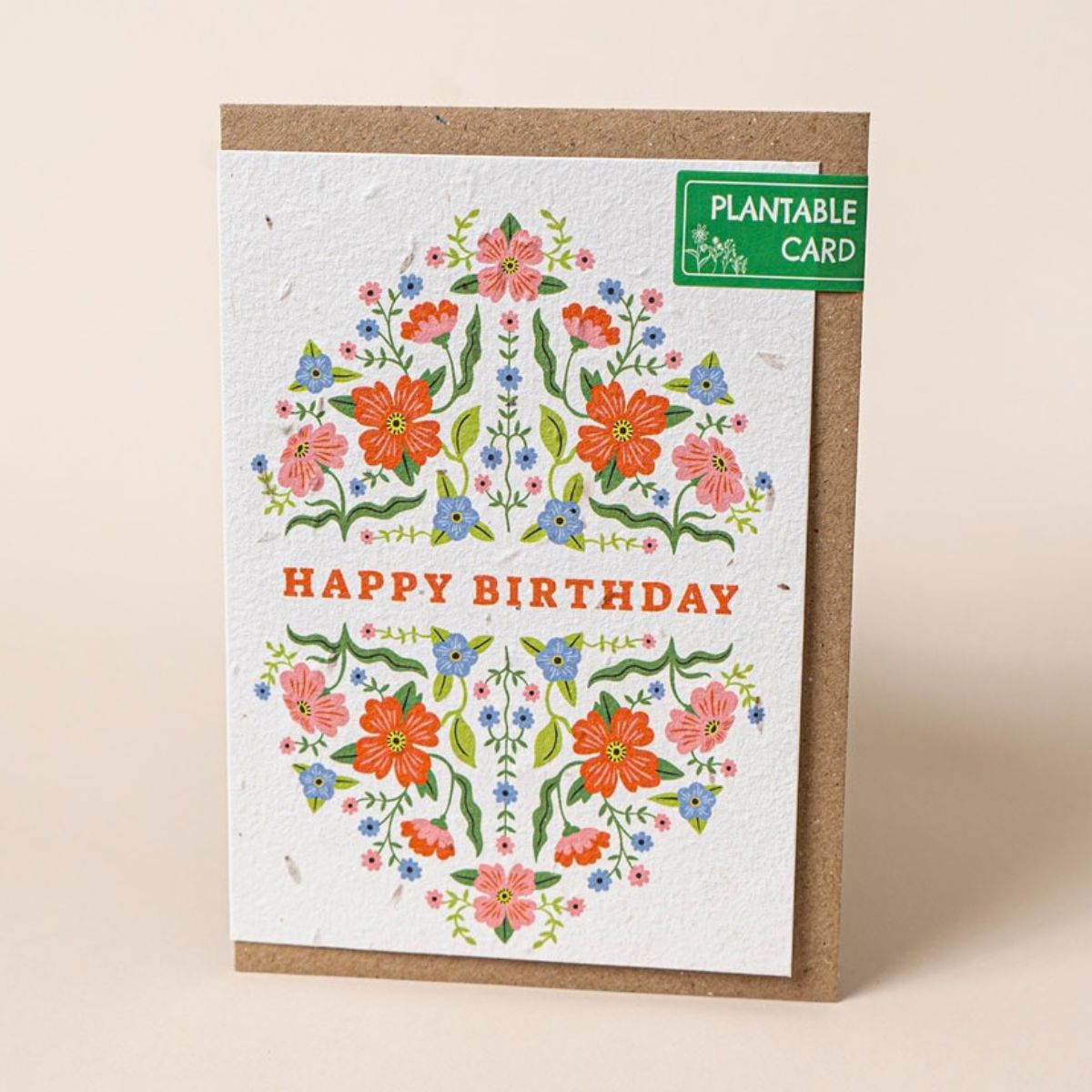 Happy Birthday Summer Flowers Plantable Greeting Card