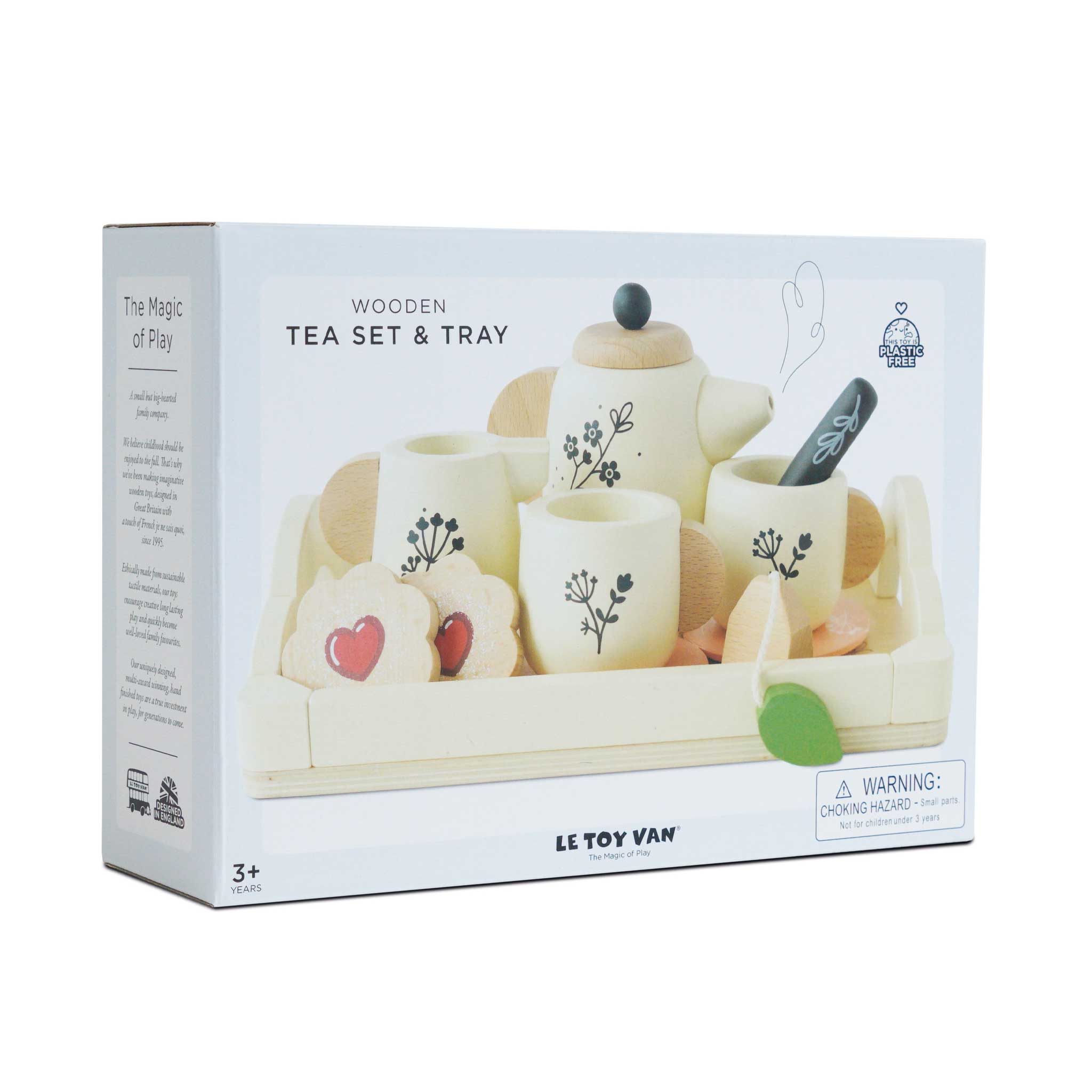 Wooden Tea Set & Tray