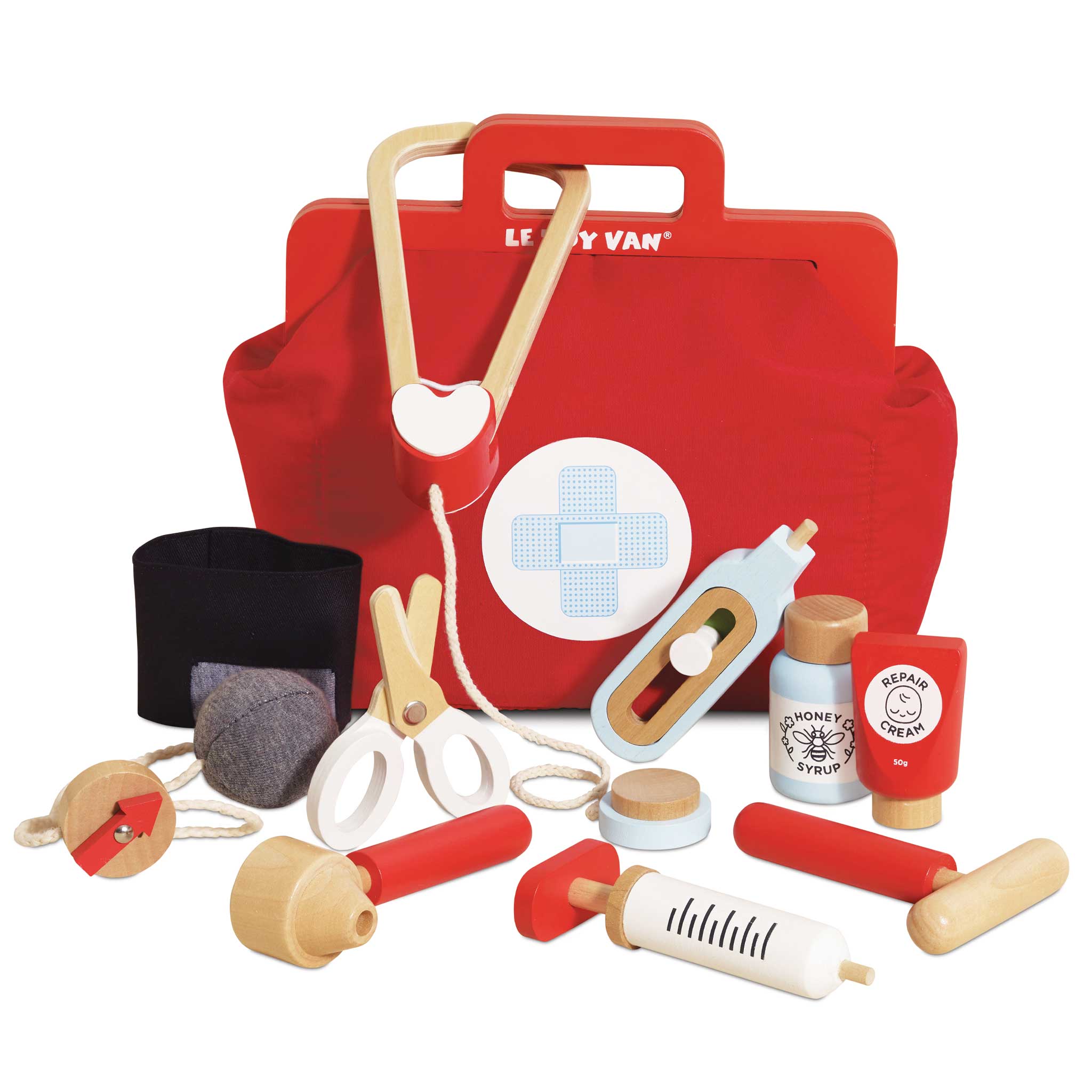 Vintage Wooden Doctor Roleplay Kit