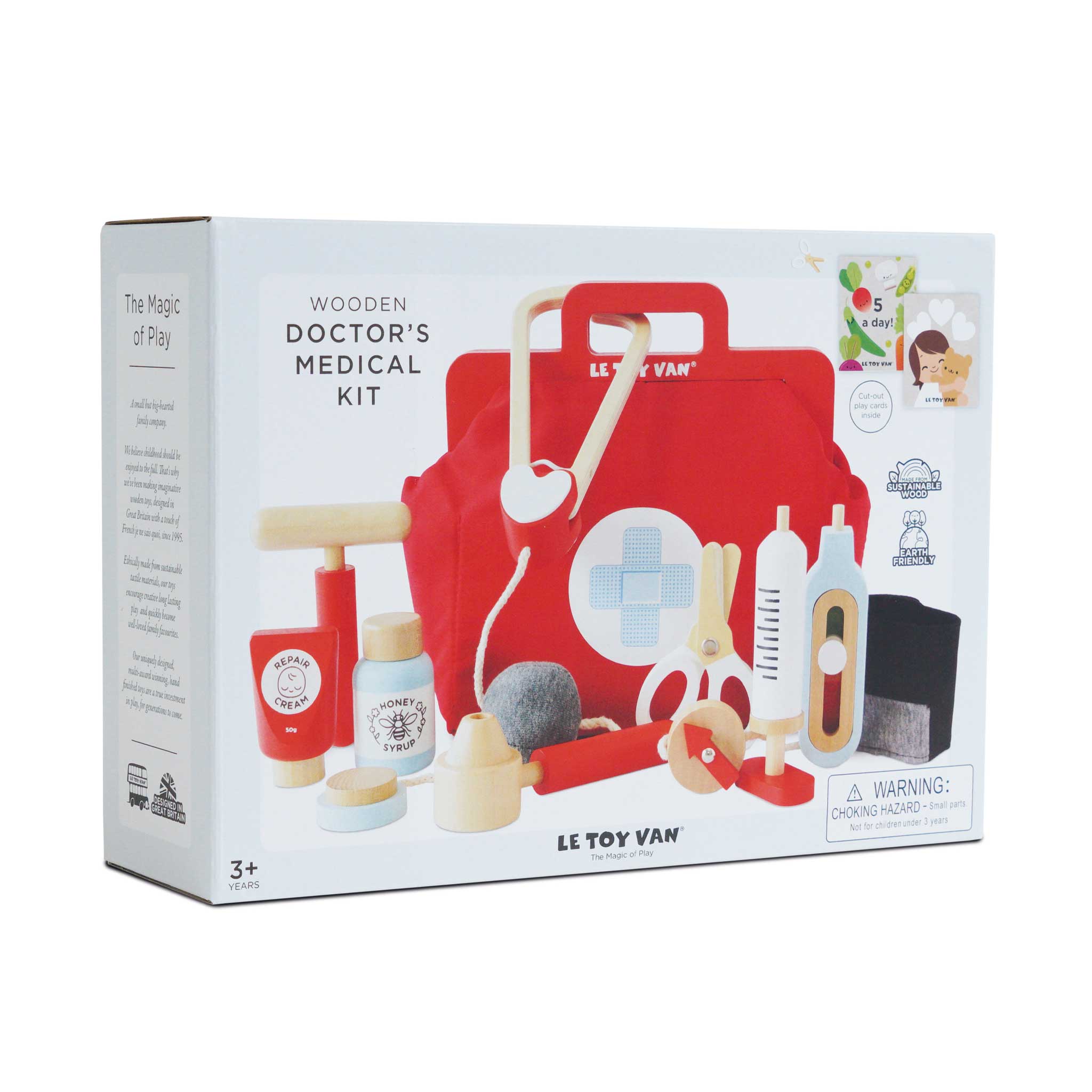 Vintage Wooden Doctor Roleplay Kit
