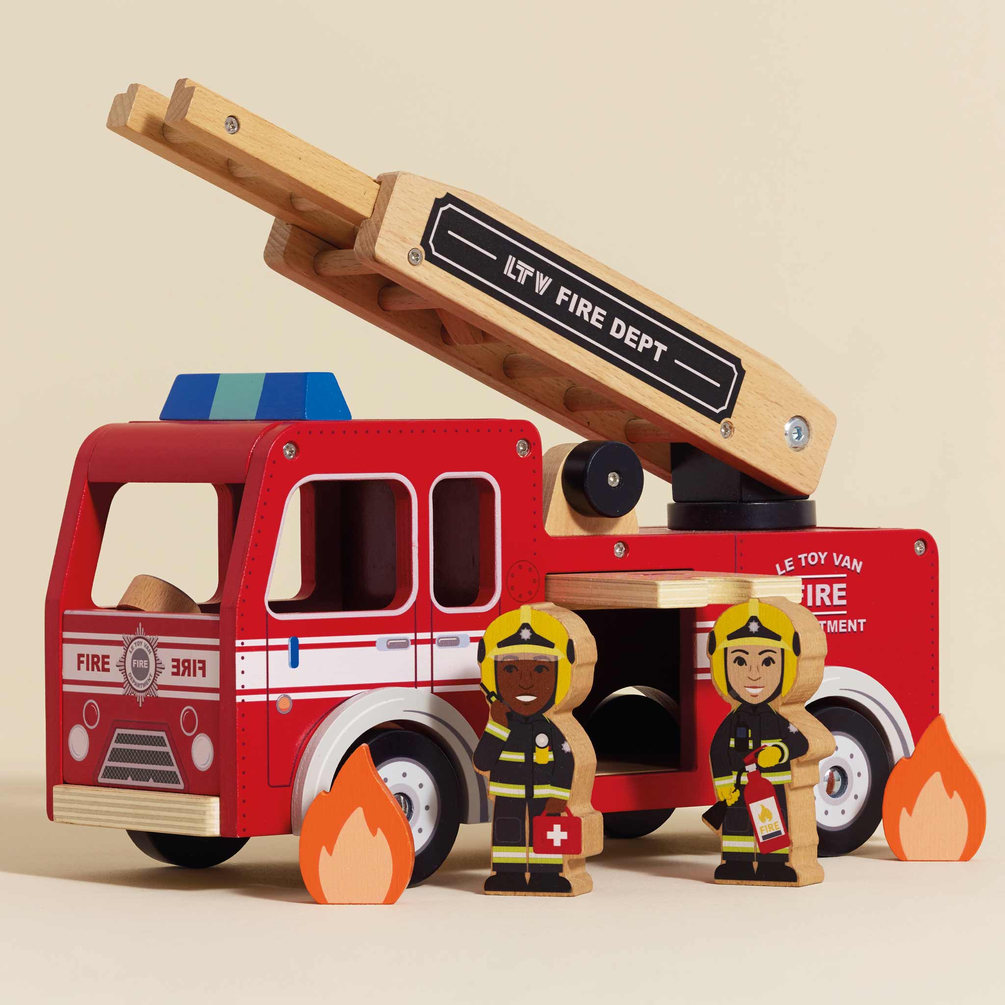 Fire Engine & Firefighters
