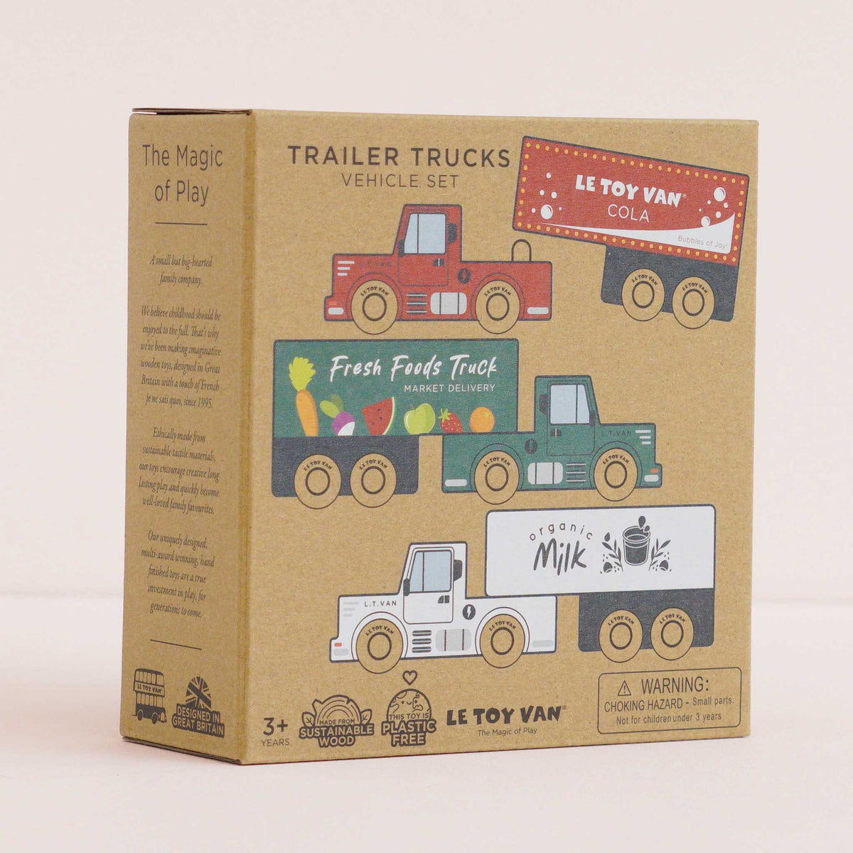 Wooden Trailer Truck Set