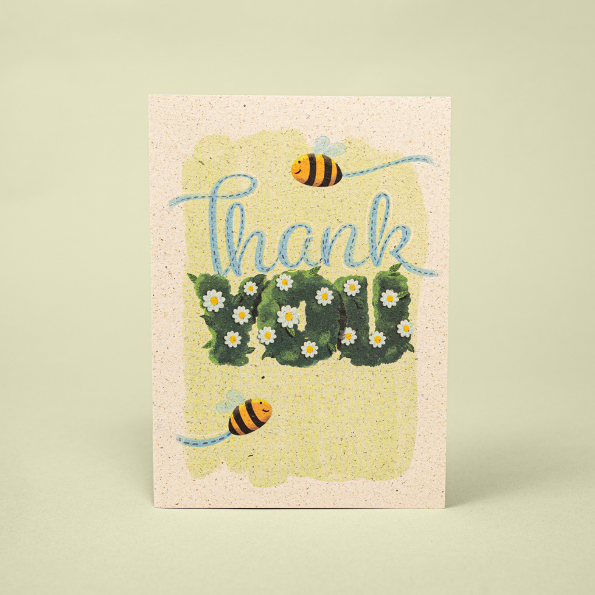 Thank You Card (Grass Paper)