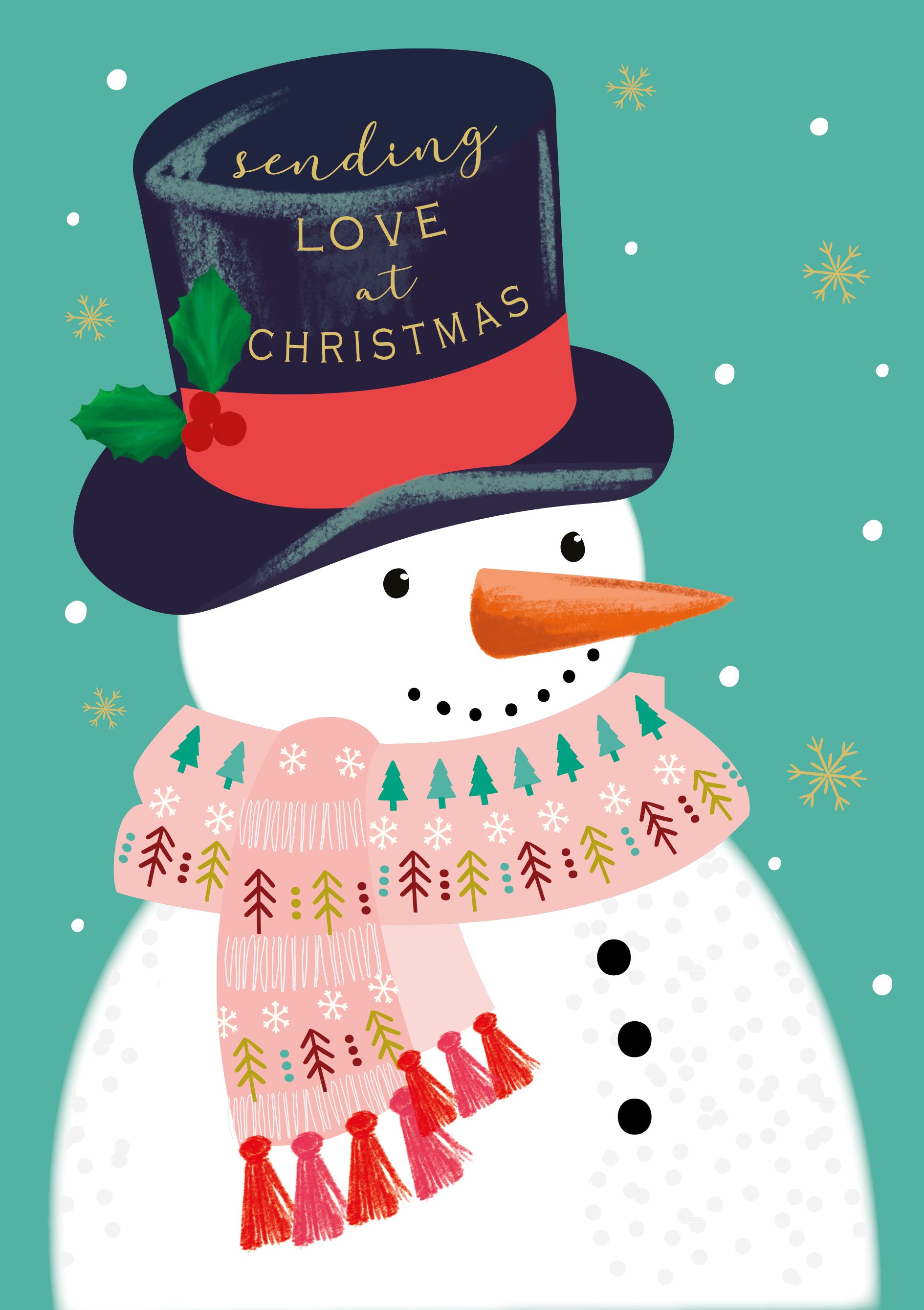 Snowman's Love (pack of 10 cards)