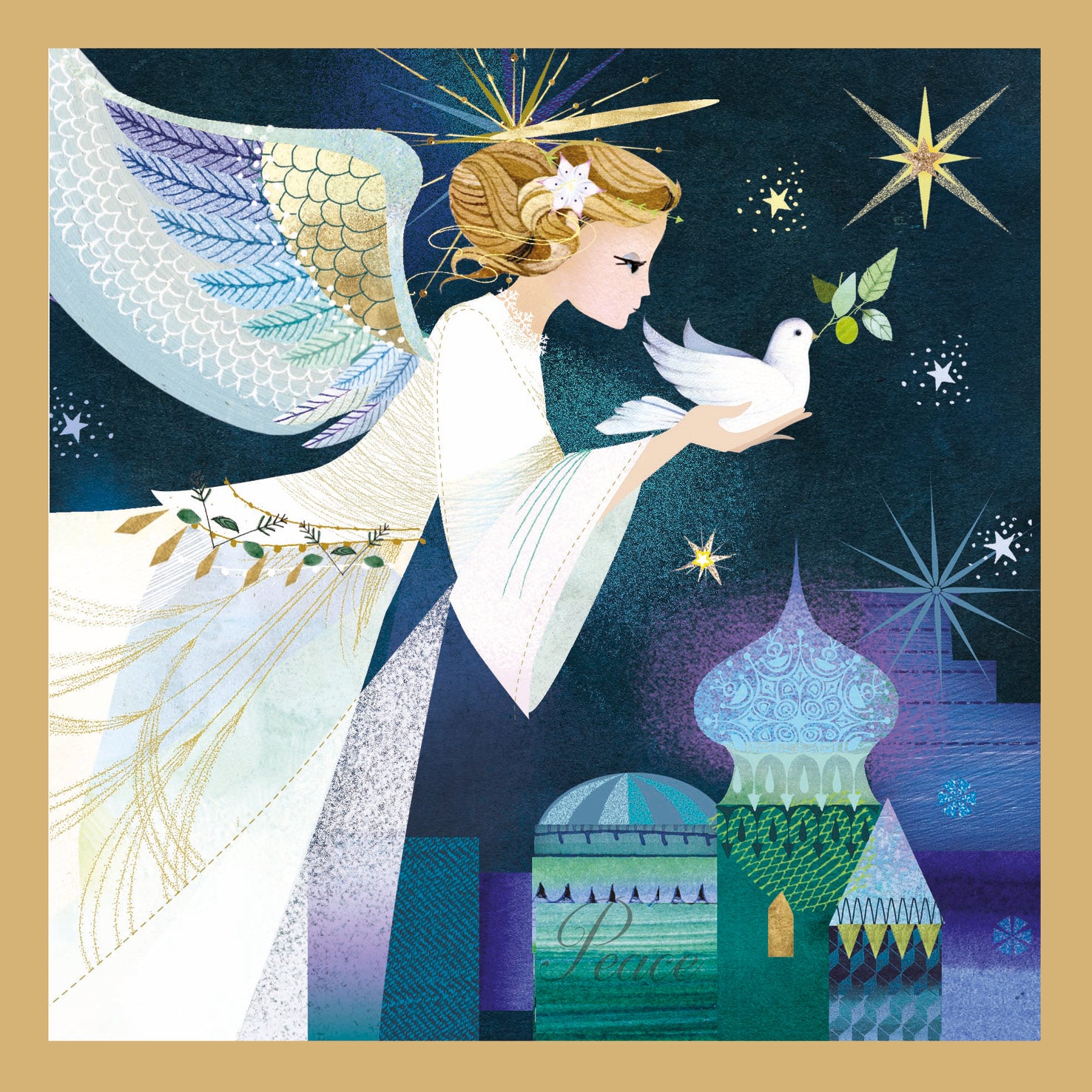 Angel and Dove (pack of 10 cards)