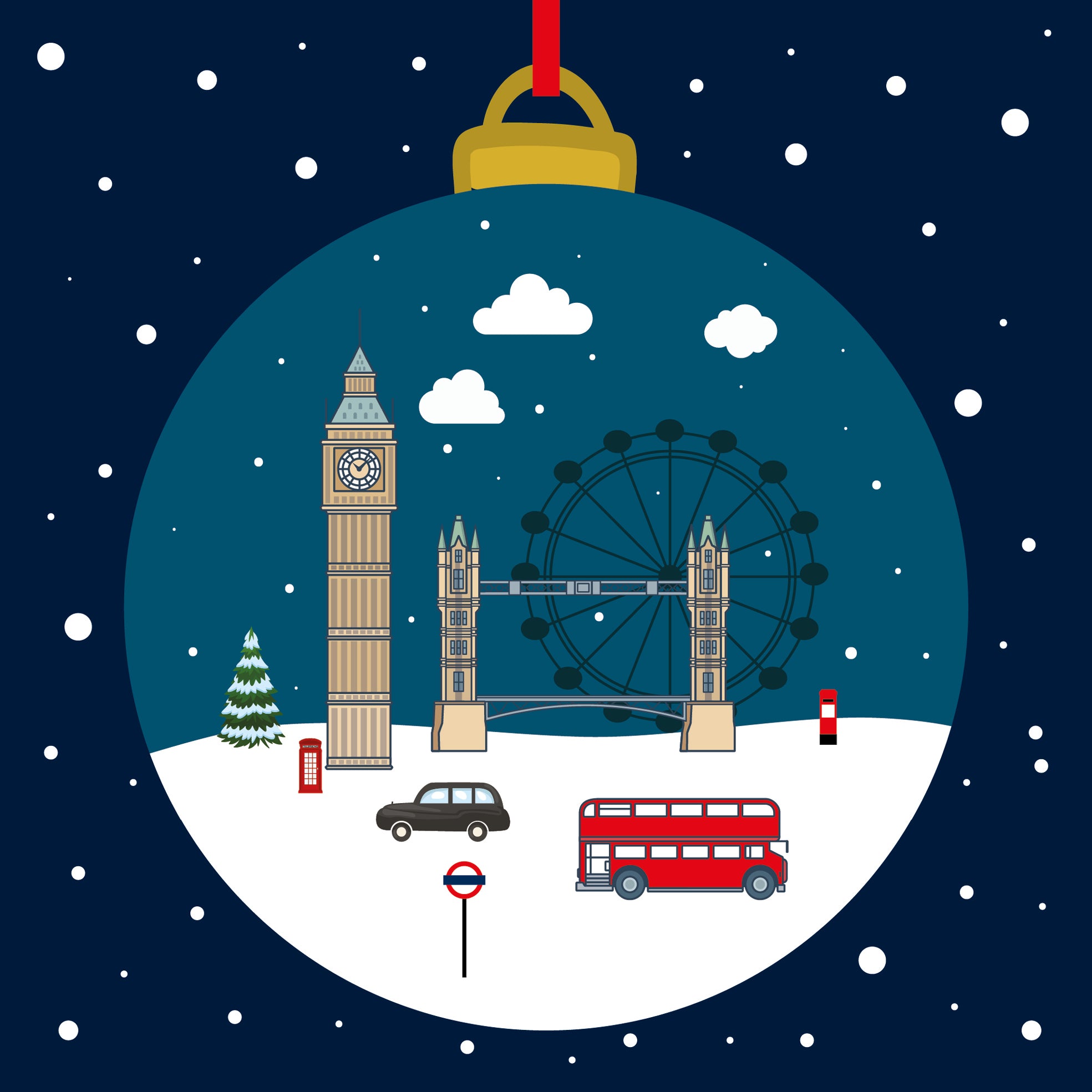 London Bauble (pack of 10 cards)