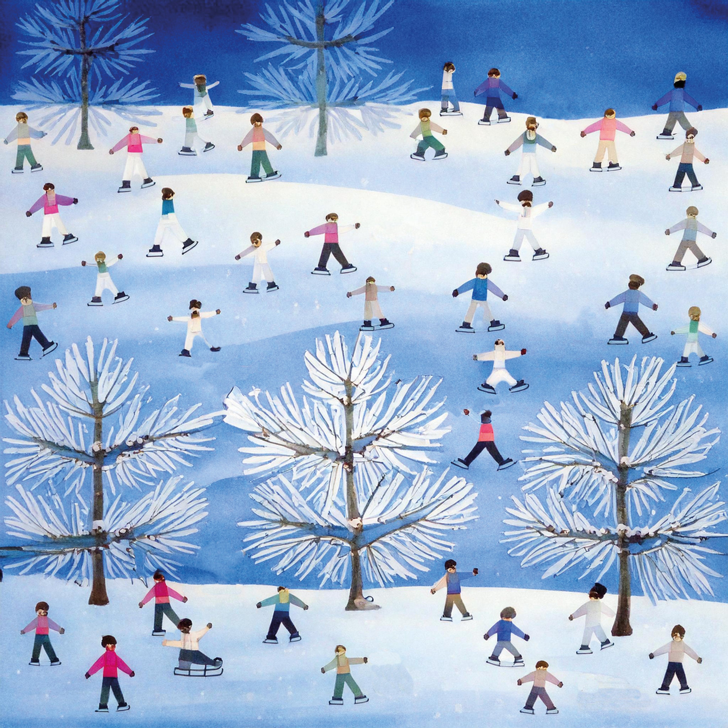 Ice Skaters (pack of 10 cards)